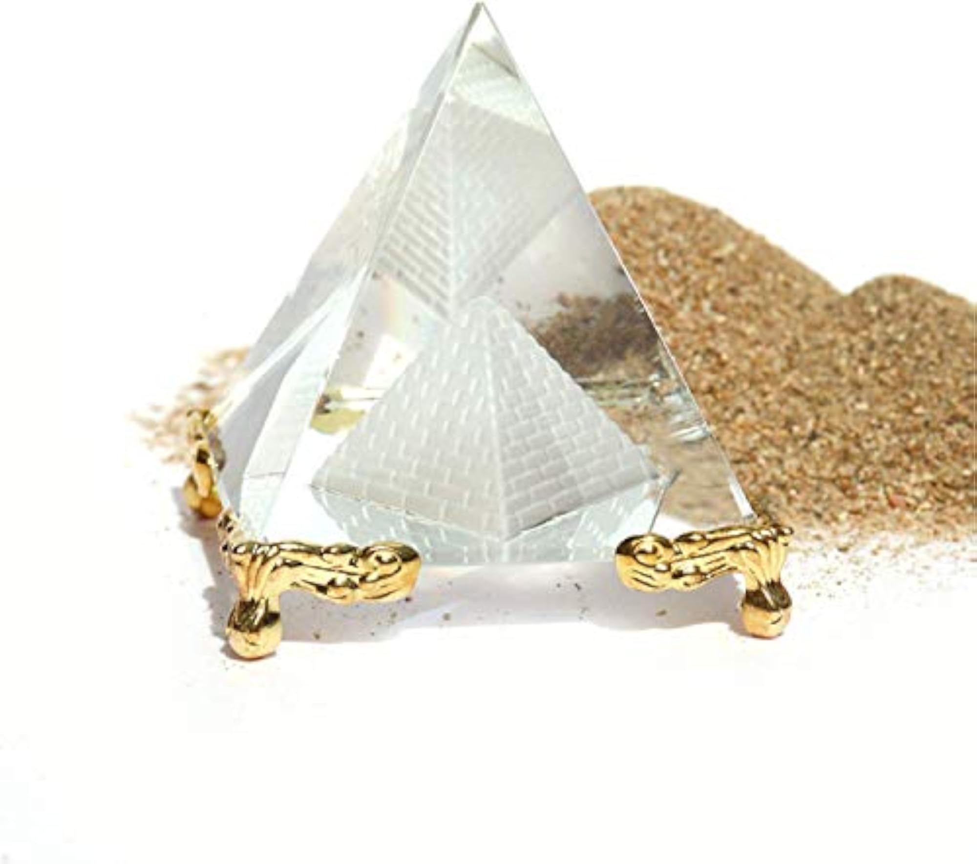 Crystal Pyramid Prism, Feng Shui Crafts Meditation Decor